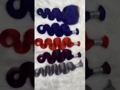 Malezyjskie różowe dziewicze ludzkie włosy 20 cali 1B naturalny wygląd