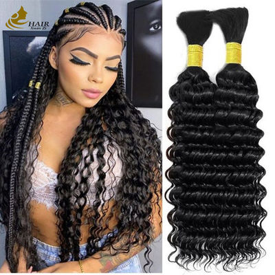 jakość  8-30 Inches Human Hair Bulk Deep Wave Customizable Weight For Natural Appearance fabryka