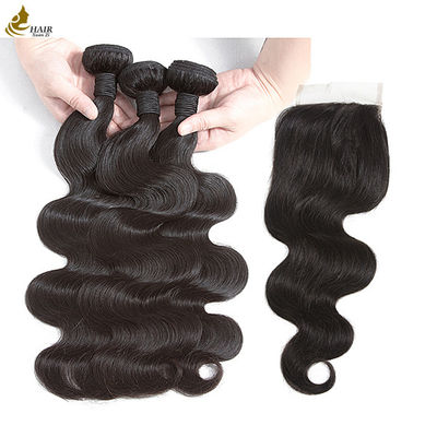 Wyrobki z pierwotnych włosów ludzkich zestawy włosów ludzkich Body Wave Wig 100g