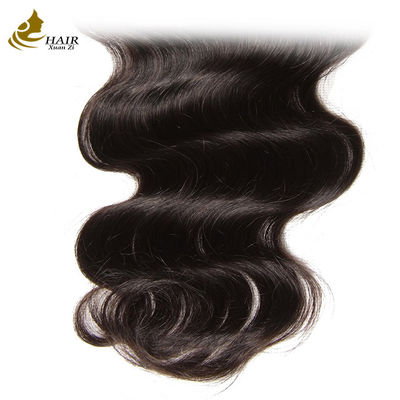 Body Wave Remy ludzkie włosy koronka zamknięcia 10A 4x4 jedwabna podstawa
