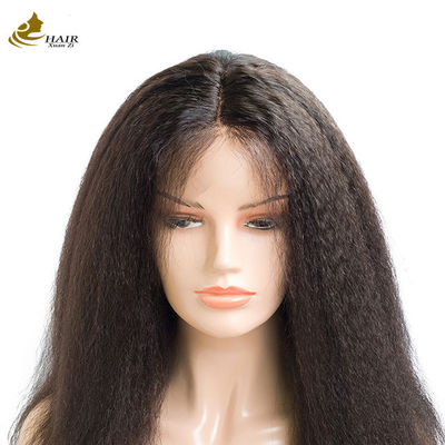 Kinky Straight Customized Peruki dla włosów 13*4 Front Lace Peruka dla włosów