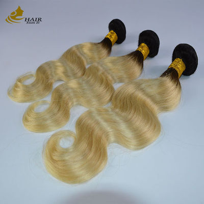 613 Blonde Virgin Human Hair Bundles Weft Extensions With Closure Z szybką dostawą