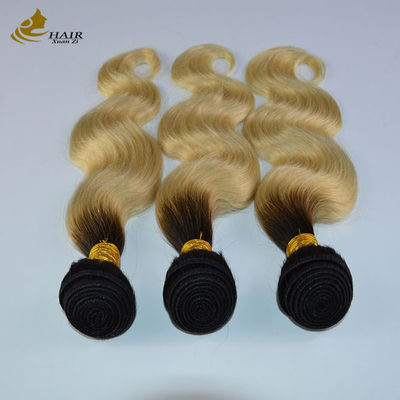 613 Blonde Virgin Human Hair Bundles Weft Extensions With Closure Z szybką dostawą