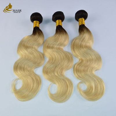 613 Blonde Virgin Human Hair Bundles Weft Extensions With Closure Z szybką dostawą