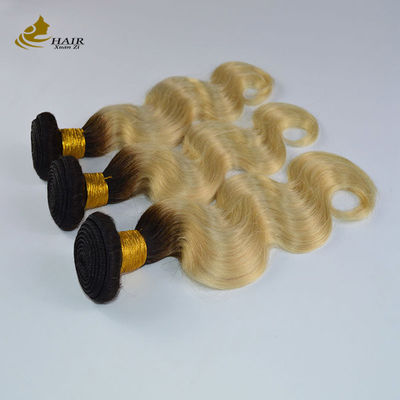 613 Blonde Virgin Human Hair Bundles Weft Extensions With Closure Z szybką dostawą