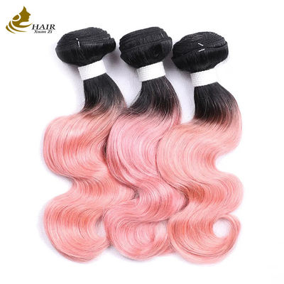 Ceny fabryczne surowe Indian Virgin ludzkie włosy 1b/Różowy Body Wave ludzkie włosy Bundle