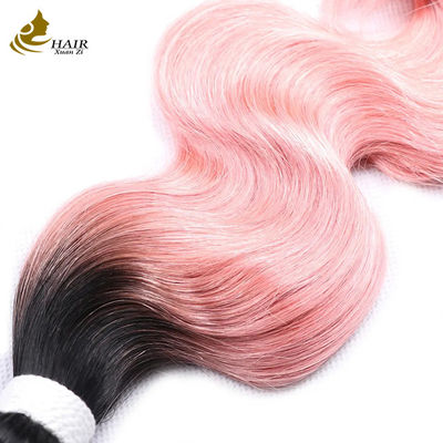 Ceny fabryczne surowe Indian Virgin ludzkie włosy 1b/Różowy Body Wave ludzkie włosy Bundle