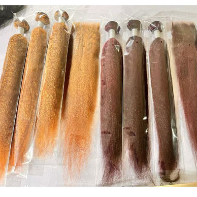 Sprzedaż hurtowa Ombre Human Hair Extensions Brazylijski Kinky Straight Yaki Hair Weave Bundles