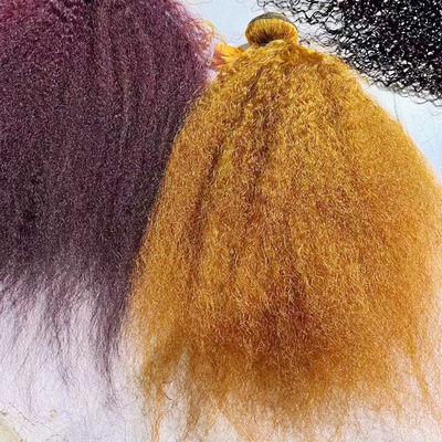 Sprzedaż hurtowa Ombre Human Hair Extensions Brazylijski Kinky Straight Yaki Hair Weave Bundles