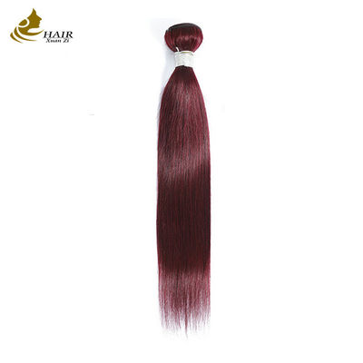 99j Burgundii Body Wave Bundles Brazylijski Virgin Remy Human Hair Extension Bundles