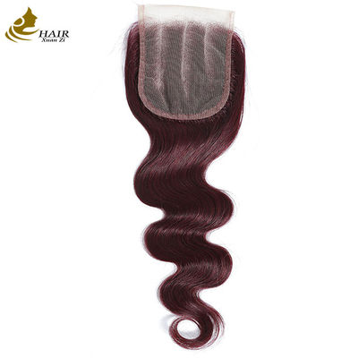 Virgin Ombre 99j Body Wave ludzkie włosy koronka zamknięta z włosami dziecka