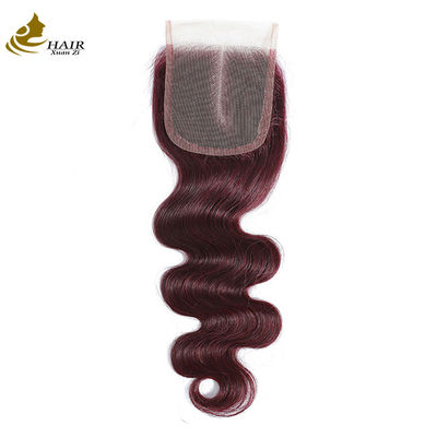 Virgin Ombre 99j Body Wave ludzkie włosy koronka zamknięta z włosami dziecka
