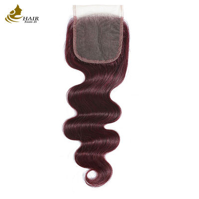 Virgin Ombre 99j Body Wave ludzkie włosy koronka zamknięta z włosami dziecka