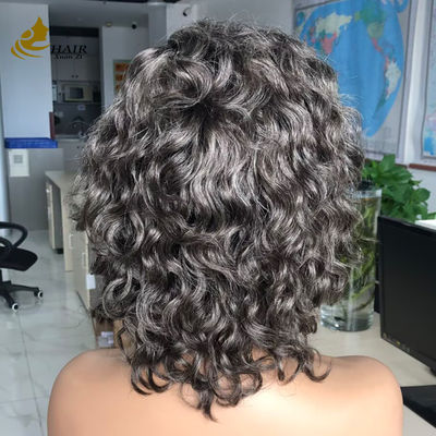 Zindywidualizowany Gery 5*5 HD Body Wave Glueless Silk Top Full Lace Wig