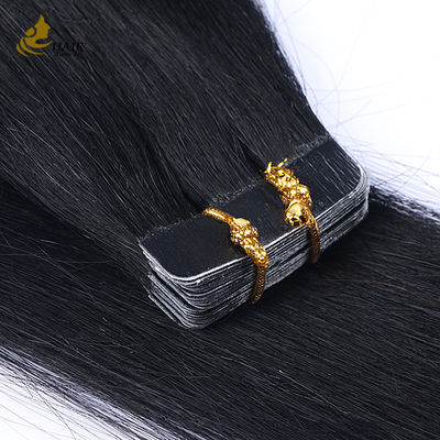 12A Klasa Europejska surowa nieprzetworzona Super podwójnie wyciągnięta Virgin Remy 100 Human Hair Tape In Hair Extension