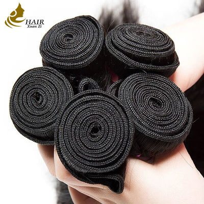 Jedwabne ludzkie włosy prosty wiązki przedłużenia kolorowe 1B naturalny czarny