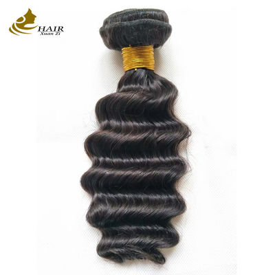 12A Grade Deep Wave Virgin Human Hair Bundles 95-100g Z zamykaniem na zamówienie