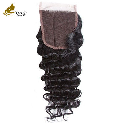 12A Grade Deep Wave Virgin Human Hair Bundles 95-100g Z zamykaniem na zamówienie