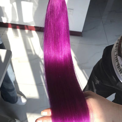 613 Kolorowy Ombre Rozszerzenia włosów ludzkich Wiązki Weft 1B Fioletowy