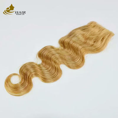 Brązowe Remy Ombre Rozszerzenia włosów ludzkich Body Wave Bundles With Lace Closure