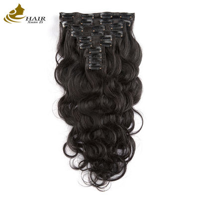 Człowiek Remy Wave 18 Inch Body Curly Clip W Hair Extensions