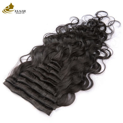 Człowiek Remy Wave 18 Inch Body Curly Clip W Hair Extensions