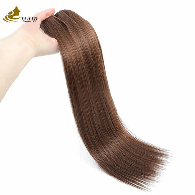 Ciemno-brązowy 22 cali Clip In Hair Extensions ludzkie włosy 100% dziewicze 16 sztuk
