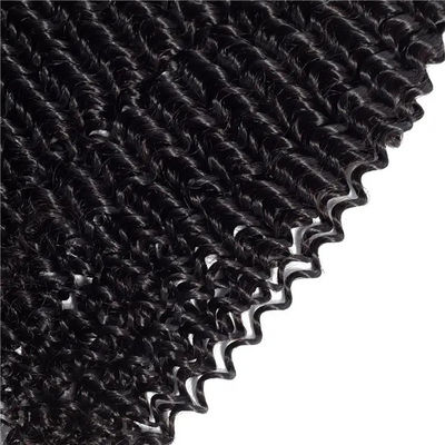 Kręcona tekstura Afro Kinky Bundles Virgin Wavy Human Hair Bundles Weft