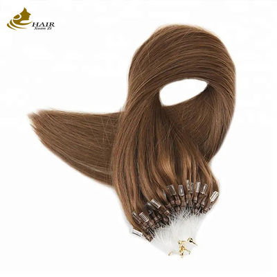 100% Virgin Human Nano Micro Ring Hair Extension Kolor brązowy