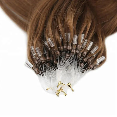 100% Virgin Human Nano Micro Ring Hair Extension Kolor brązowy