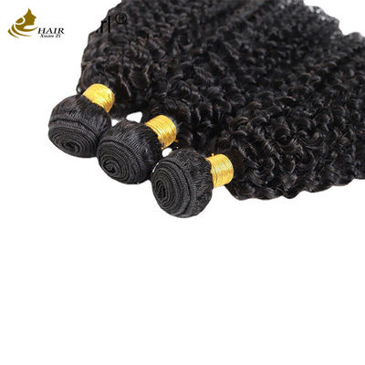Kręcone Wave Weft Weave Hair Extensions Afro Kinky Bundles Naturalny Czarny