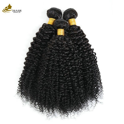 Kręcone Wave Weft Weave Hair Extensions Afro Kinky Bundles Naturalny Czarny
