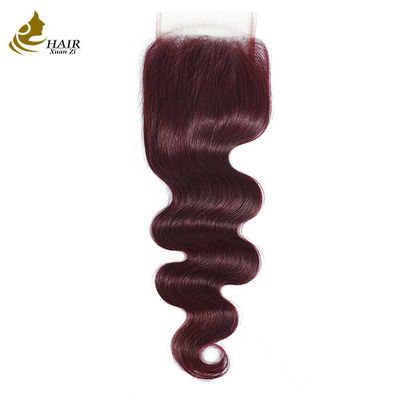 Virgin Ombre 99j Body Wave ludzkie włosy koronka zamknięta z włosami dziecka