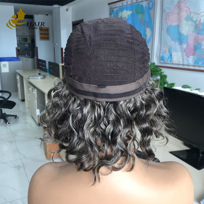 Zindywidualizowany Gery 5*5 HD Body Wave Glueless Silk Top Full Lace Wig