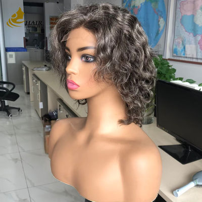 Zindywidualizowany Gery 5*5 HD Body Wave Glueless Silk Top Full Lace Wig