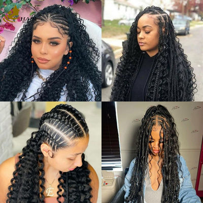 Pomarańczowy kolor loków 100% dziewiczych ludzkich włosów 5*5 Gotowa do noszenia peruka z pełną koronką bez kleju z jedwabnym topem Łatwa w noszeniu