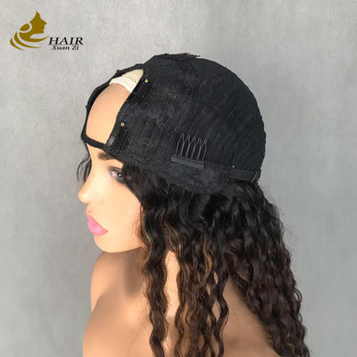 Peruka Kobieta Długa Kręcona Fala 1b/4/27 kolorowe ludzkie włosy Peruka w kształcie U