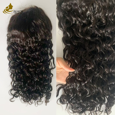 250% Gęstość 20 cali Naturalny Czarny Woda Wave HD 13*6 Bezklejowa Peruka z naturalną linią włosów